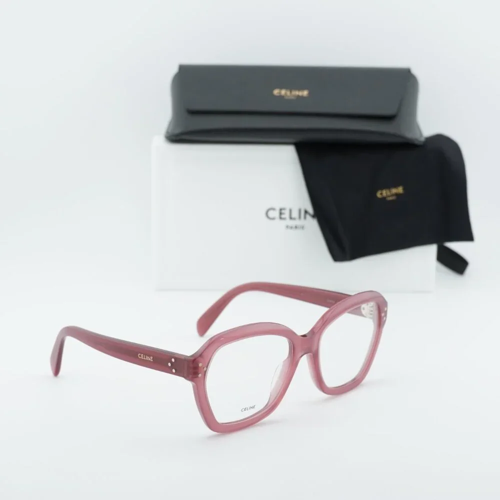 Celine CL50100I 081 Geometric Eyeglasses - Milky Violet 54mm - Picture 4 of 7